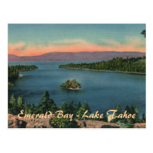 Baie verte - carte postale du lac Tahoe