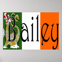 Bailey Celtic Dragon Poster Print