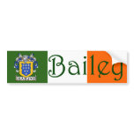 Bailey Coat of Arms Flag Bumper Sticker bumper stickers