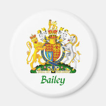 Bailey Shield of Great Britain Refrigerator Magnets