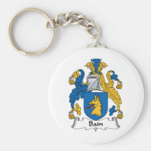 Bain Family Crest Key Chain