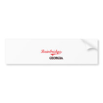 Bainbridge Georgia City Classic Bumper Sticker