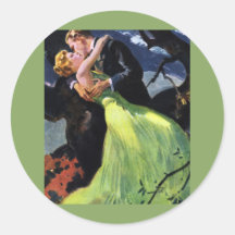 Baiser romantique adhésif rond