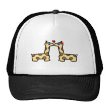 Baisers des girafes casquette de camionneur