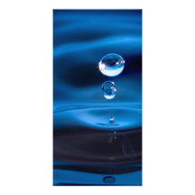 Baisses de l'eau bleue carte avec photo