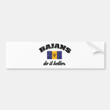 Bajan do it better bumper stickers
