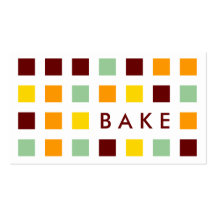 BAKE (mod squares) Business Card Templates
