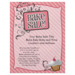 Bake Sale Flyers, Sweet Pink Swirls