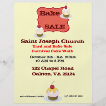 Bake Sale Full Colour Flyer