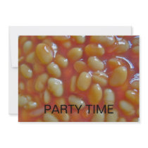 Baked Beans Party Time Invitation