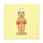 Baker Chef with Cupcakes. Canvas Print