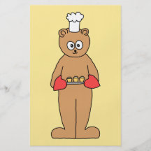 Baker Chef with Cupcakes. Personalized Flyer