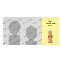 Baker Chef with Cupcakes. Photo Greeting Card