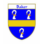 Baker Coat of Arms/Family Crest t-shirts