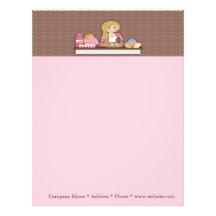Baker Cupcakes Business Letterhead