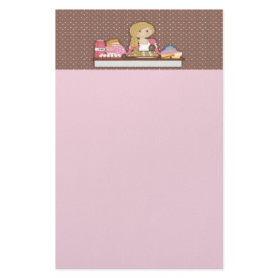 Baker Cupcakes Note Paper by StarStock