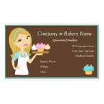 Baker de petit gâteau de blonde/Aqua/carte de visi