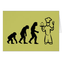 Baker Evolution Greeting Cards