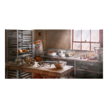 Baker - Kitchen - The commercial bakery Photo Card Template