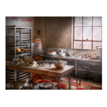 Baker - Kitchen - The commercial bakery Postcards