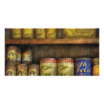 Baker - Old Cans Personalized Photo Card