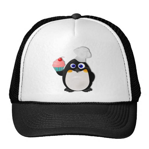 Baker Penguin with Cupcake II Hat