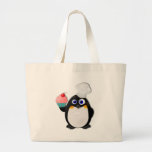 Baker Penguin with Cupcake II Tote Bag