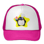 Baker Penguin with Cupcake Trucker Hat