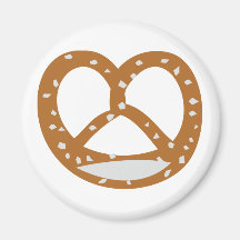 baker pretzel bakery logo symbol fridge magnets