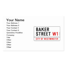 Baker Street Business Card Template