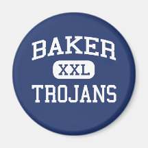 Baker Trojans Middle School Baker Montana Fridge Magnets