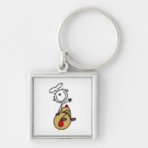 Baker With Rolling Pin Key Chains