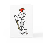 Baker with Scraper Greeting Card