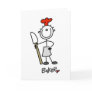 Baker with Scraper Greeting Card