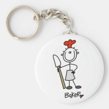Baker with Scraper Tshirts and Gifts Key Chain