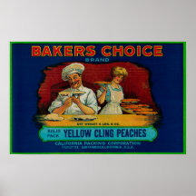 Bakers Choice Peach Label Print