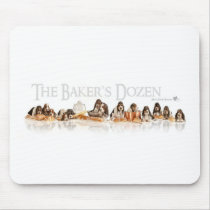 Bakers Dozen Basset Hound Puppies Mouse Pads