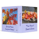 Baker's Dozen Recipe Book Binder Custom Leaves