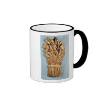 Baker's sign with ears of wheat and flowers coffee mug
