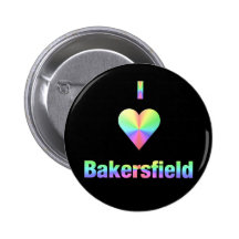 Bakersfield -- Pastels Pinback Button
