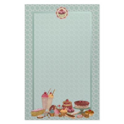 Bakery Boutique Cakes & Patisserie Stationery by Spice