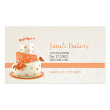 Bakery Business Card Orange