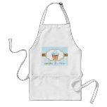 Bakery Cupcake Logo in Soft Blue Business Aprons