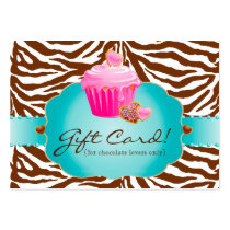 Bakery Gift Card Certificate Chocolate Cupcake