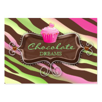 Bakery Gift Card Certificate Chocolate Cupcake Business Cards