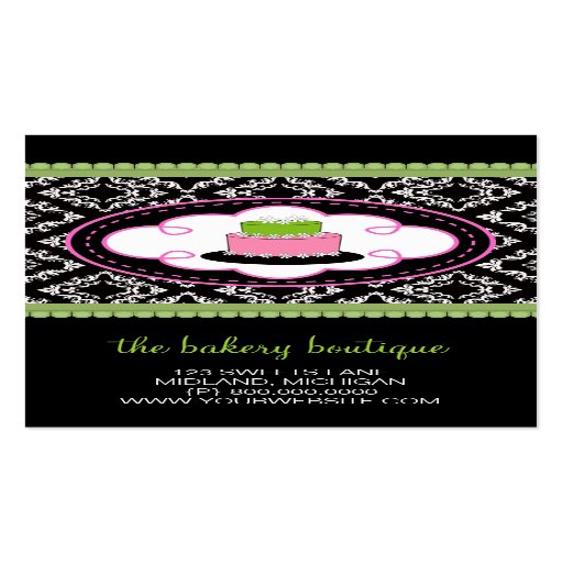Bakery or Cake Shop Business Cards