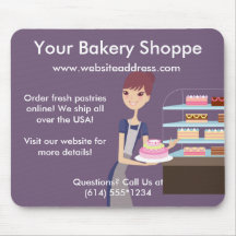 Bakery/Pastry Shop 4 Design Mousepads