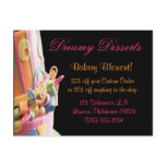 Bakery postcards desserts fun cute sweet colourful
