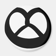 bakery pretzel fridge magnet
