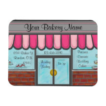 Bakery shop custom business referral magnet